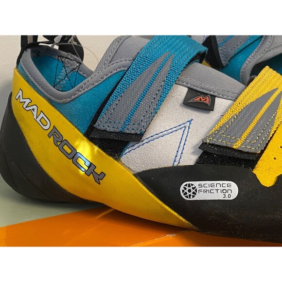 NIB Mad Rock Men\'s 9.5 Rock Climbing Shoes AGAMA YELLOW Suede Leather Straps Gym main image 10